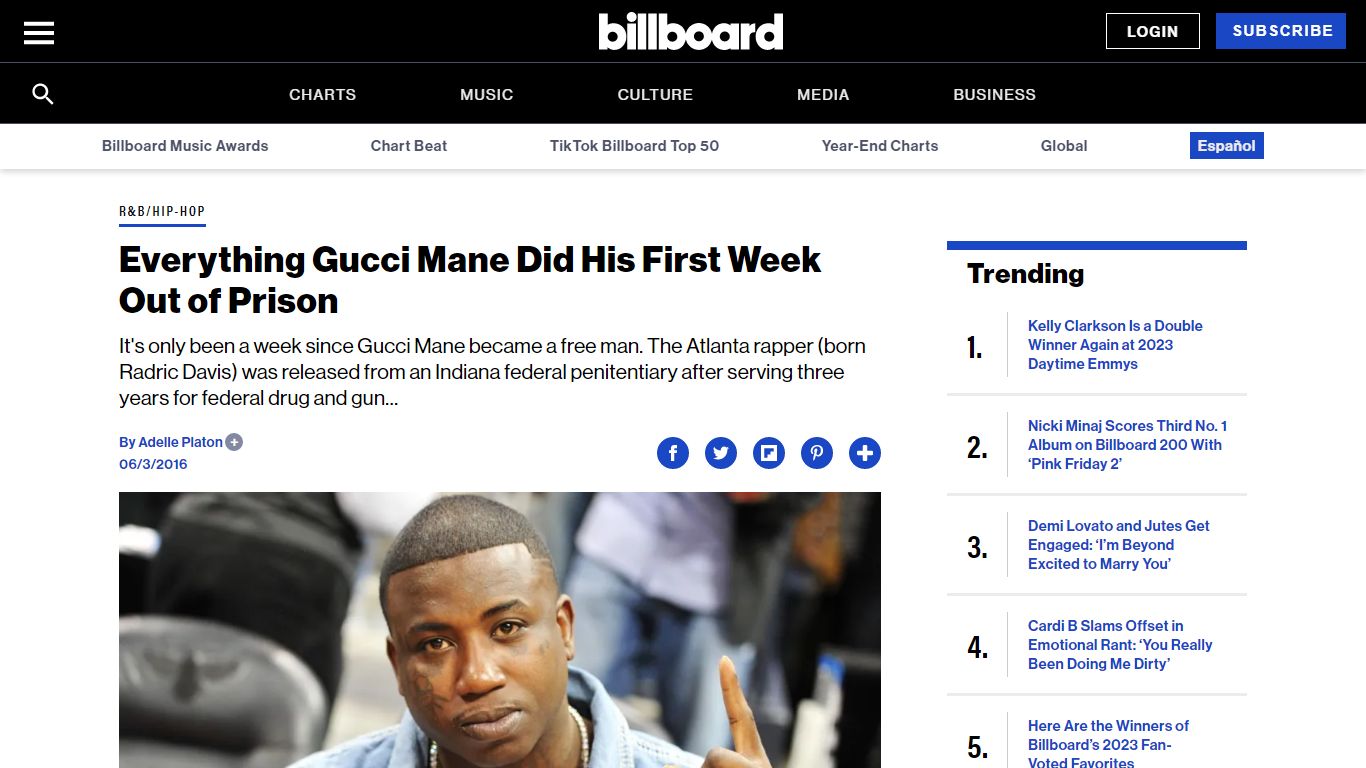 Everything Gucci Mane Did His First Week Out of Prison - Billboard