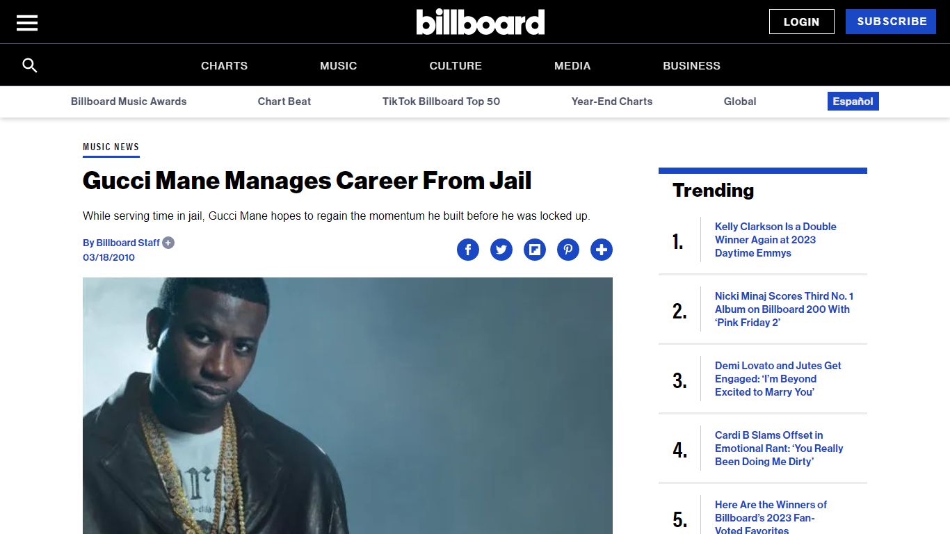 Gucci Mane Manages Career From Jail – Billboard